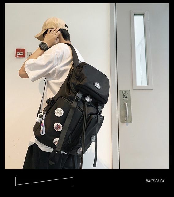 Nowy oryginalny plecak Uoct, czarny, duża pojemność, 2021, modny, dla college'u, kobieta, torba na komputer - Wianko - 27