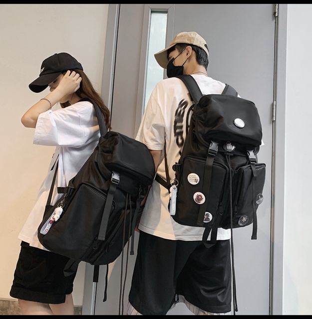 Nowy oryginalny plecak Uoct, czarny, duża pojemność, 2021, modny, dla college'u, kobieta, torba na komputer - Wianko - 4
