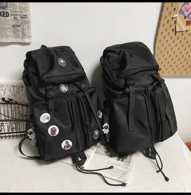Nowy oryginalny plecak Uoct, czarny, duża pojemność, 2021, modny, dla college'u, kobieta, torba na komputer - Wianko - 37