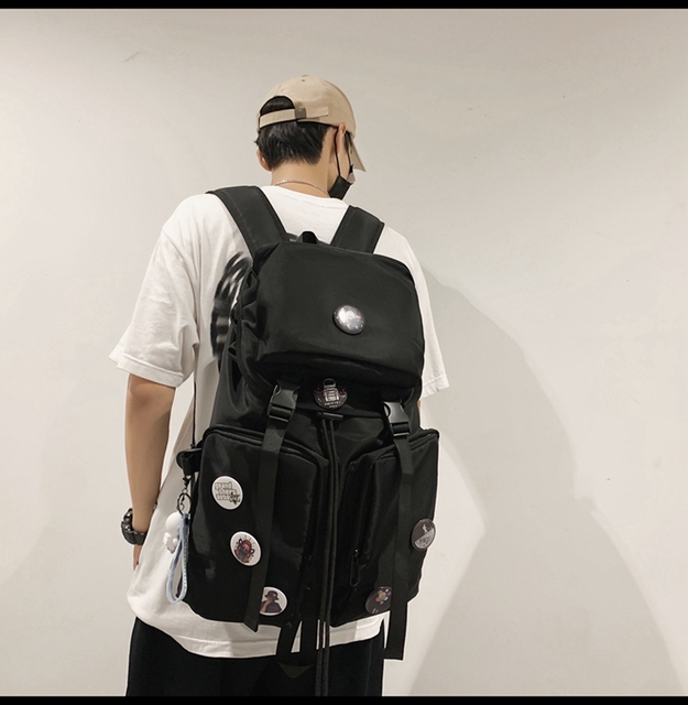 Nowy oryginalny plecak Uoct, czarny, duża pojemność, 2021, modny, dla college'u, kobieta, torba na komputer - Wianko - 32