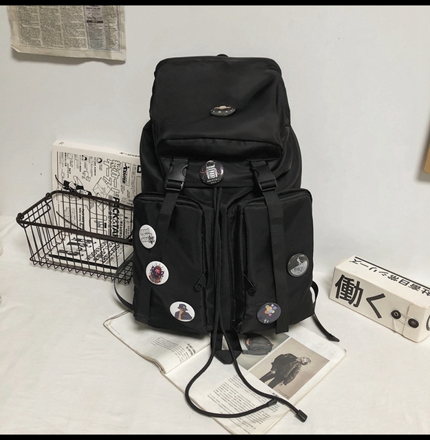Nowy oryginalny plecak Uoct, czarny, duża pojemność, 2021, modny, dla college'u, kobieta, torba na komputer - Wianko - 38