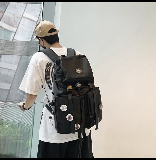 Nowy oryginalny plecak Uoct, czarny, duża pojemność, 2021, modny, dla college'u, kobieta, torba na komputer - Wianko - 21