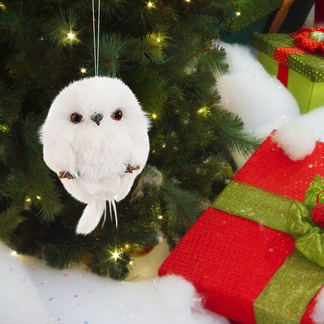 Sztuczna dekoracyjna sowa na Boże Narodzenie i Nowy Rok - Wianko - 6