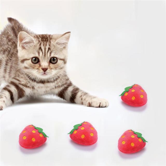 Pluszowy kociak w kształcie owocu-zabawka dla kota z kocimiętką - Wianko - 13