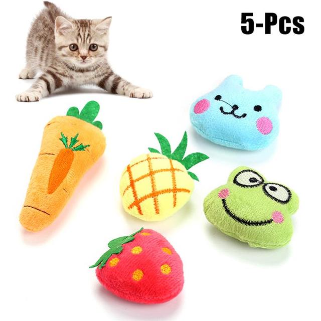 Pluszowy kociak w kształcie owocu-zabawka dla kota z kocimiętką - Wianko - 40