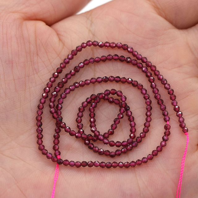 Naturalne koraliki różowe kwarcu - małe, okrągłe, przekrój: 2-5 mm - Wianko - 18