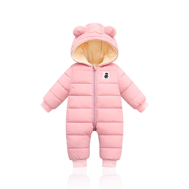 Zima baby girl noworodki dzieci kombinezon śniegowy kurtka płaszcz romper dziecięcy niemowlęcy odzież moda bluza chłopiec - Wianko - 12