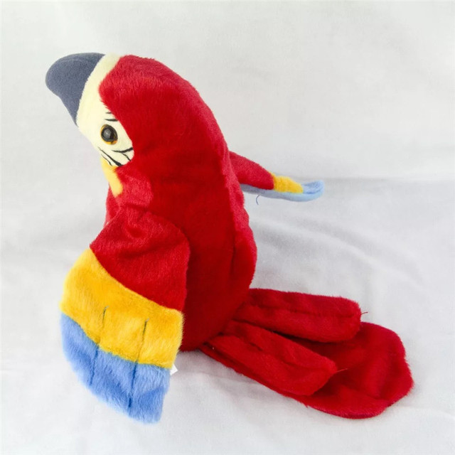 Elektroniczna papuga z nagrywaniem dźwięku, zabawka pluszowa dla dzieci - Wianko - 7