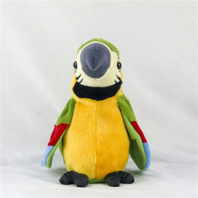 Elektroniczna papuga z nagrywaniem dźwięku, zabawka pluszowa dla dzieci - Wianko - 5