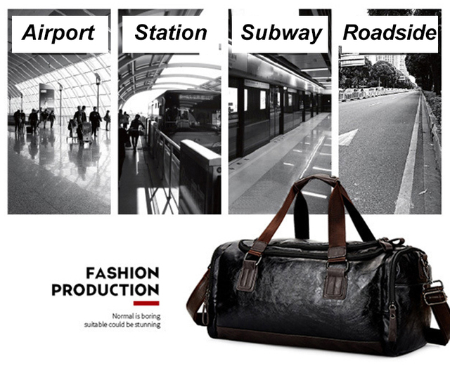 Męska torba podróżna Carry on - skórzana, wielofunkcyjna, duża - Wianko - 11