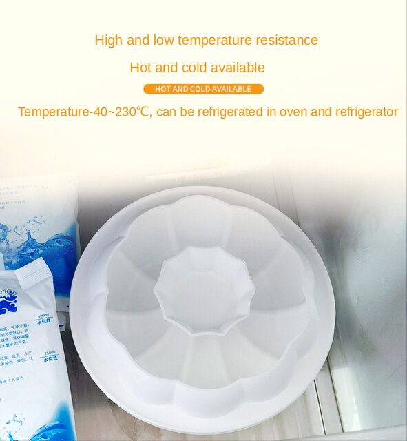 Forma silikonowa do ciast - lodów - pieczenia - kwiat - Wianko - 7