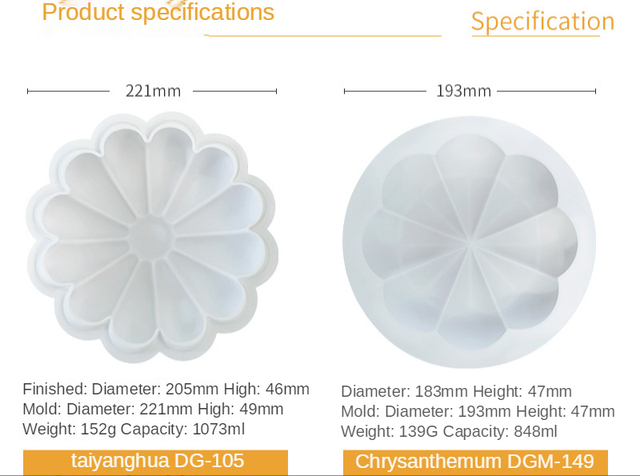 Forma silikonowa do ciast - lodów - pieczenia - kwiat - Wianko - 4