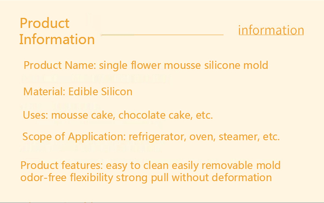 Forma silikonowa do ciast - lodów - pieczenia - kwiat - Wianko - 3