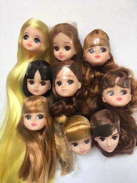 Długie włosy Licca - lalki głowy z krótkimi, długimi i kręconymi włosami, złote i żółte, DIY akcesoria lalki chłopiec dziewczyna - Wianko - 26