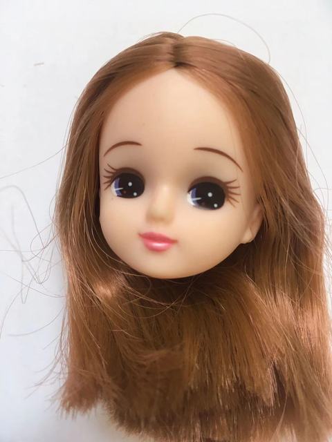 Długie włosy Licca - lalki głowy z krótkimi, długimi i kręconymi włosami, złote i żółte, DIY akcesoria lalki chłopiec dziewczyna - Wianko - 17