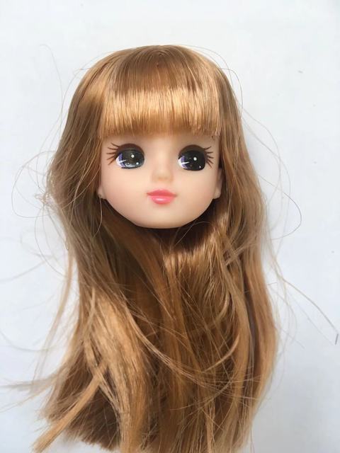 Długie włosy Licca - lalki głowy z krótkimi, długimi i kręconymi włosami, złote i żółte, DIY akcesoria lalki chłopiec dziewczyna - Wianko - 21