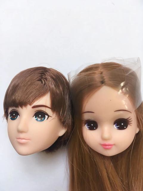 Długie włosy Licca - lalki głowy z krótkimi, długimi i kręconymi włosami, złote i żółte, DIY akcesoria lalki chłopiec dziewczyna - Wianko - 10