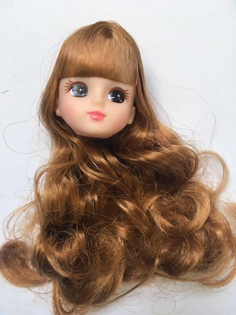 Długie włosy Licca - lalki głowy z krótkimi, długimi i kręconymi włosami, złote i żółte, DIY akcesoria lalki chłopiec dziewczyna - Wianko - 22