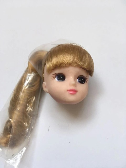 Długie włosy Licca - lalki głowy z krótkimi, długimi i kręconymi włosami, złote i żółte, DIY akcesoria lalki chłopiec dziewczyna - Wianko - 13