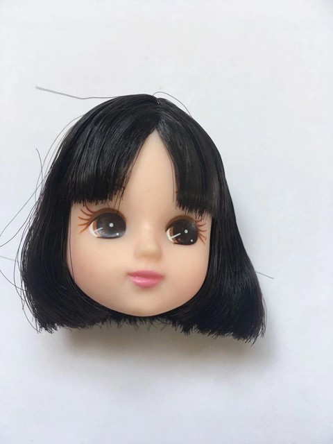 Długie włosy Licca - lalki głowy z krótkimi, długimi i kręconymi włosami, złote i żółte, DIY akcesoria lalki chłopiec dziewczyna - Wianko - 11