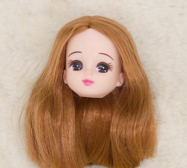 Długie włosy Licca - lalki głowy z krótkimi, długimi i kręconymi włosami, złote i żółte, DIY akcesoria lalki chłopiec dziewczyna - Wianko - 29