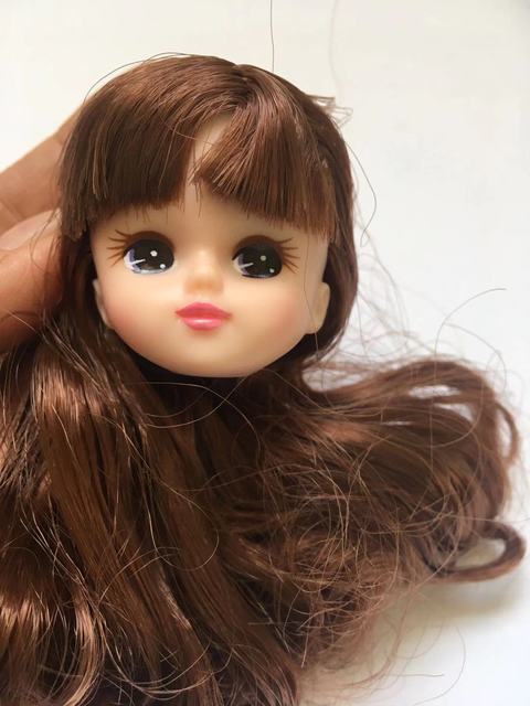 Długie włosy Licca - lalki głowy z krótkimi, długimi i kręconymi włosami, złote i żółte, DIY akcesoria lalki chłopiec dziewczyna - Wianko - 14