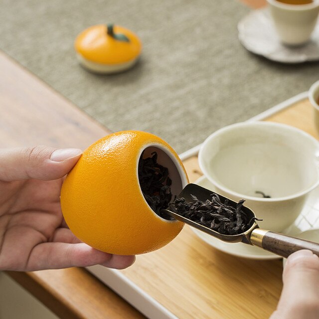 Ceramiczny, przenośny i kreatywny zestaw na herbatę z puszki - Kumquat Design - Wianko - 9