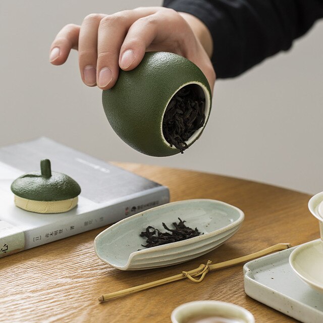 Ceramiczny, przenośny i kreatywny zestaw na herbatę z puszki - Kumquat Design - Wianko - 10