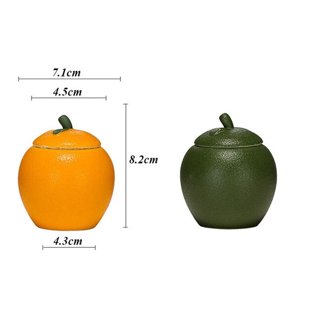 Ceramiczny, przenośny i kreatywny zestaw na herbatę z puszki - Kumquat Design - Wianko - 1