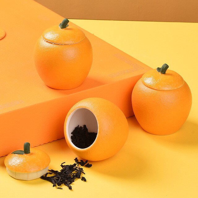 Ceramiczny, przenośny i kreatywny zestaw na herbatę z puszki - Kumquat Design - Wianko - 4