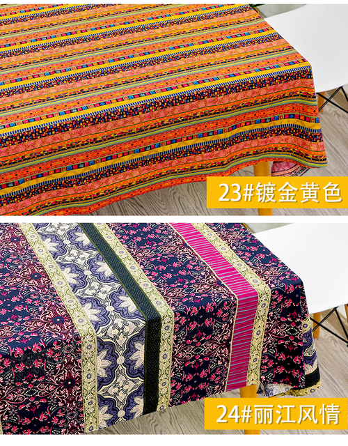 Tkanina lniana w stylu narodowym, drukowana, bawełniana, handmade, patchwork do uszycia DIY na torebki, obrusy – 145*50cm - Wianko - 13
