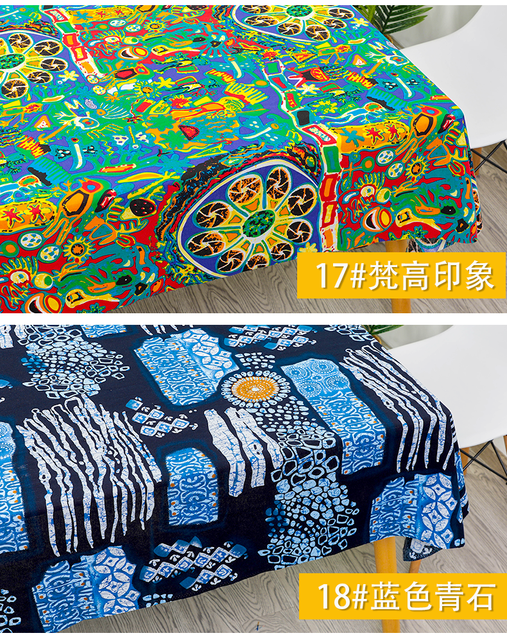 Tkanina lniana w stylu narodowym, drukowana, bawełniana, handmade, patchwork do uszycia DIY na torebki, obrusy – 145*50cm - Wianko - 10