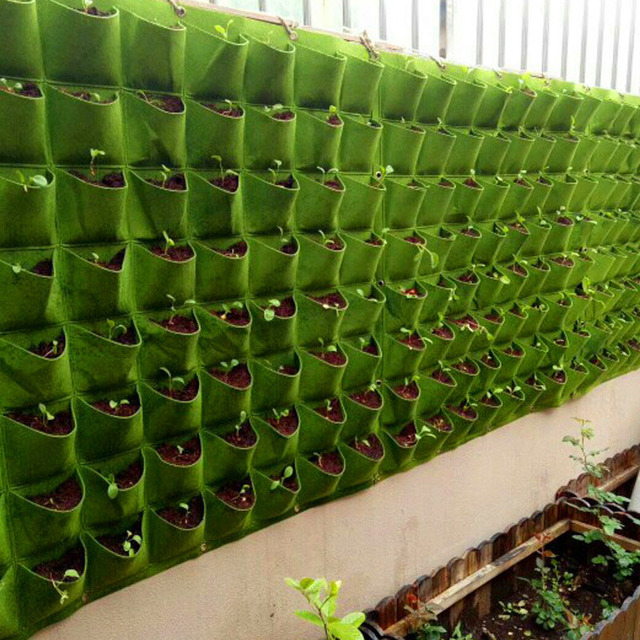 25 kieszeniowa torba do sadzenia - wisząca torba na ścianę, idealna do uprawy roślin wertykalnych w ogrodzie - Wianko - 7