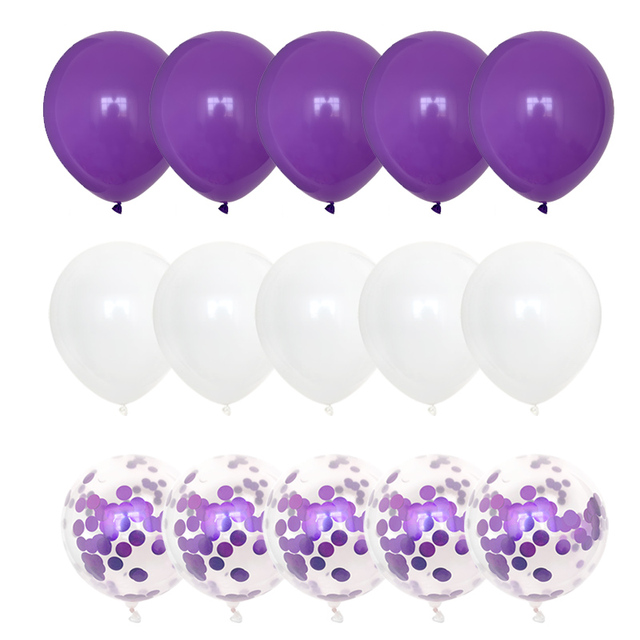 10 cali fioletowy motyw złoty balon metalowe zestaw balonów dekoracje na imprezę urodzinową dla dorosłych dzieci baby shower materiały ślubne - Wianko - 9