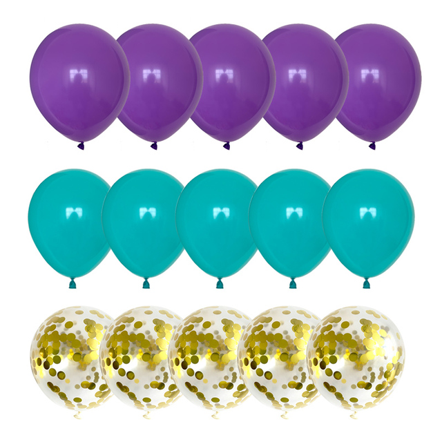 10 cali fioletowy motyw złoty balon metalowe zestaw balonów dekoracje na imprezę urodzinową dla dorosłych dzieci baby shower materiały ślubne - Wianko - 8