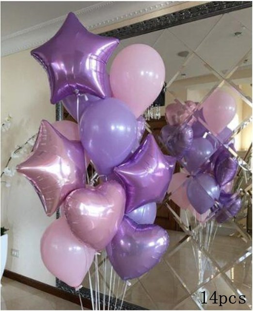 10 cali fioletowy motyw złoty balon metalowe zestaw balonów dekoracje na imprezę urodzinową dla dorosłych dzieci baby shower materiały ślubne - Wianko - 2