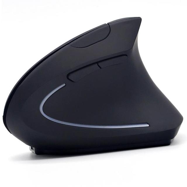 Ergonomiczna mysz pionowa USB 2.4G, bezprzewodowa, ładowalna, 6 przycisków, optyczna, do gier, na laptopa, PC, biuro i dom - Wianko - 3