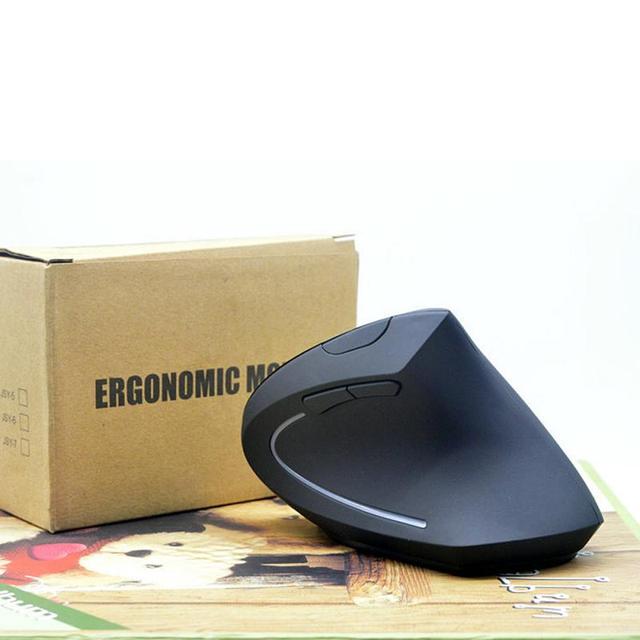 Ergonomiczna mysz pionowa USB 2.4G, bezprzewodowa, ładowalna, 6 przycisków, optyczna, do gier, na laptopa, PC, biuro i dom - Wianko - 10