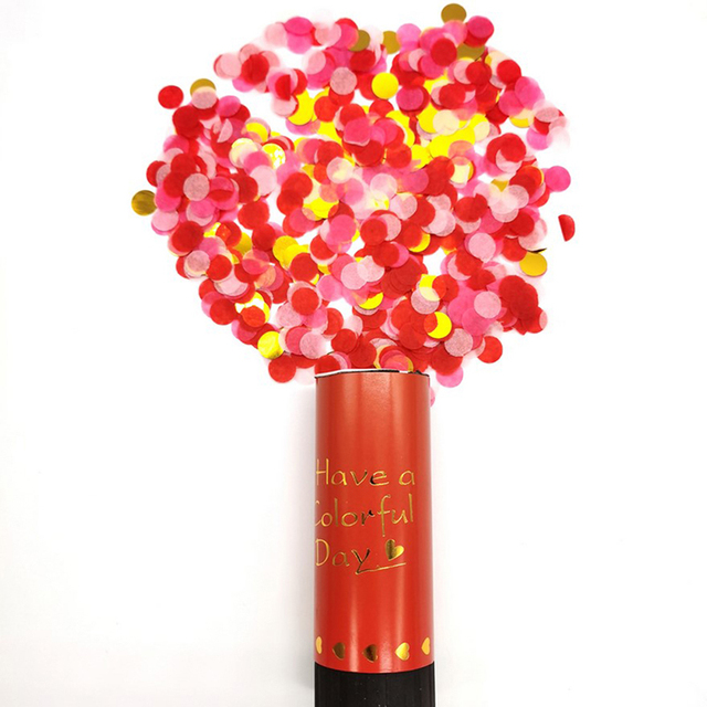 Metalowy Party Popper Cannon różowe złoto konfetti - śmieszne gospodarstwo fajerwerków ślubnych świeżo wyprodukowane i wysokiej jakości - kreatywne konfetti - Wianko - 9