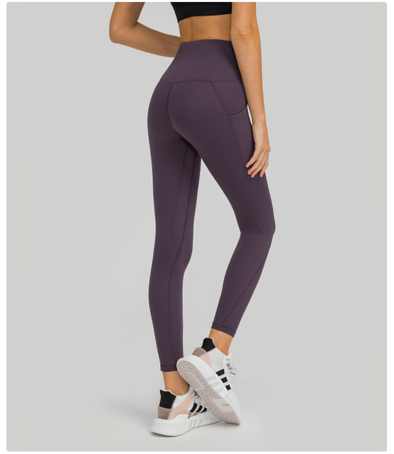 Miękkie spodnie do jogi dla kobiet - Legginsy szybkoschnące, oddychające, bezszwowe - Wianko - 16