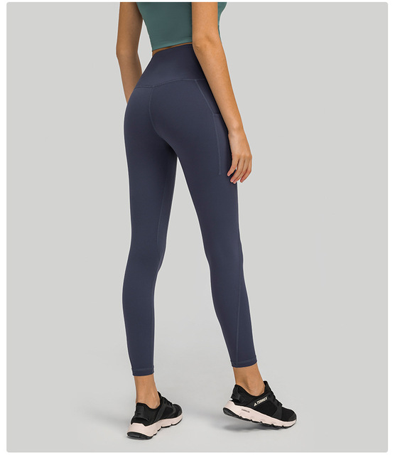 Miękkie spodnie do jogi dla kobiet - Legginsy szybkoschnące, oddychające, bezszwowe - Wianko - 19