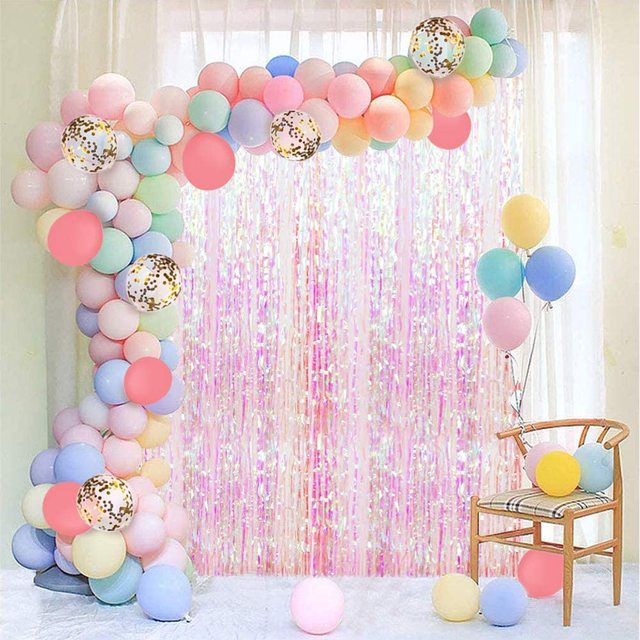 Magiczny zestaw balonów z jednorożcem Rainbow Macaron dla dzieci(Magiczny zestaw 209 balonów Rainbow Macaron z jednorożcem do dekoracji na Baby Shower i urodziny) - Wianko - 3