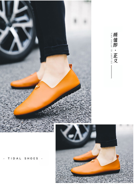 Nowe męskie skórzane buty Casual wiosna - Moda męska, Zapatillas Hombre, Chaussure Homme - Wianko - 15