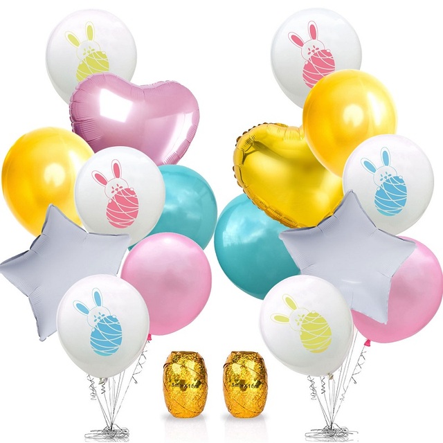 Dekoracje świąteczne Bunny - Balony z motywem marchewek na Wielkanoc i urodziny - Wianko - 1
