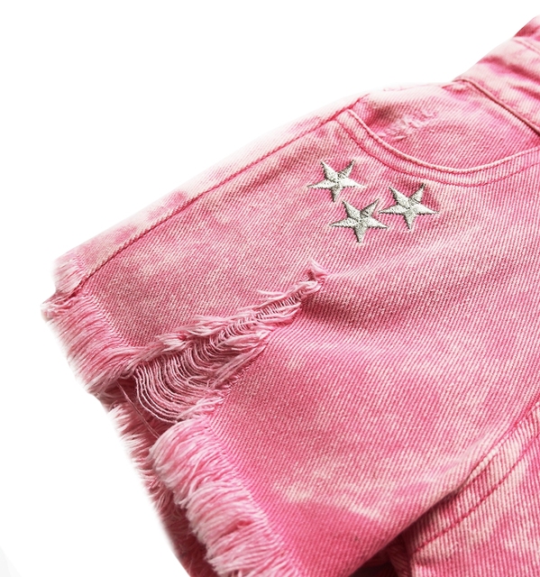 Ogrodniczki Chumhey dla dziewczynek 0-10 lat w różowym kolorze, z dżinsowymi spodniami, podwiązkami i kombinezonem - Wianko - 9