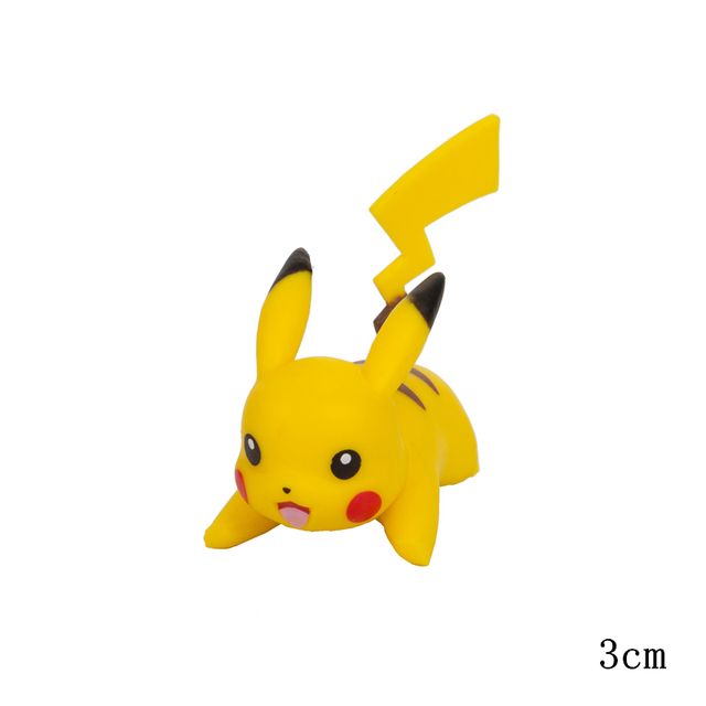 Figurki Pokemon - kolekcja zwierząt Pikachu, Squirtle, Bulbasaur, Charmander, Vulpix, Eevee, Abra, Litten (3-9cm), zabawki modele lalki Anime akcji - Wianko - 3