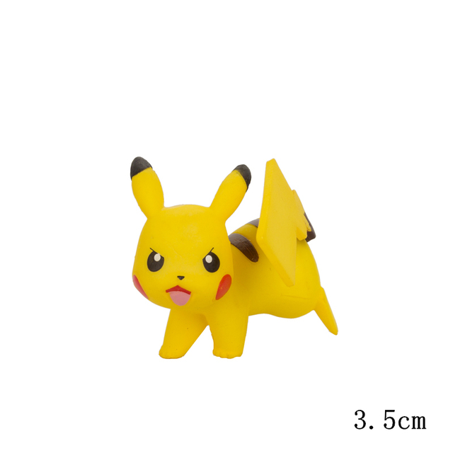 Figurki Pokemon - kolekcja zwierząt Pikachu, Squirtle, Bulbasaur, Charmander, Vulpix, Eevee, Abra, Litten (3-9cm), zabawki modele lalki Anime akcji - Wianko - 2