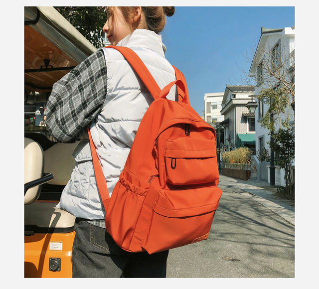 Nowy plecak nylonowy dla kobiet 2021 - duże torby szkolne i podróżne, wodoodporny, z miejscem na laptop - Wianko - 9
