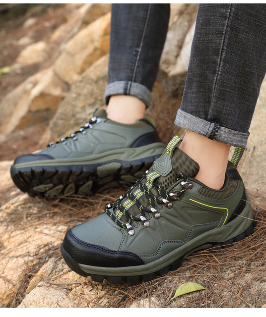 Lekkie wodoodporne buty górskie trekkingowe damsko-męskie z antypoślizgową podeszwą i plecakiem - Wianko - 30