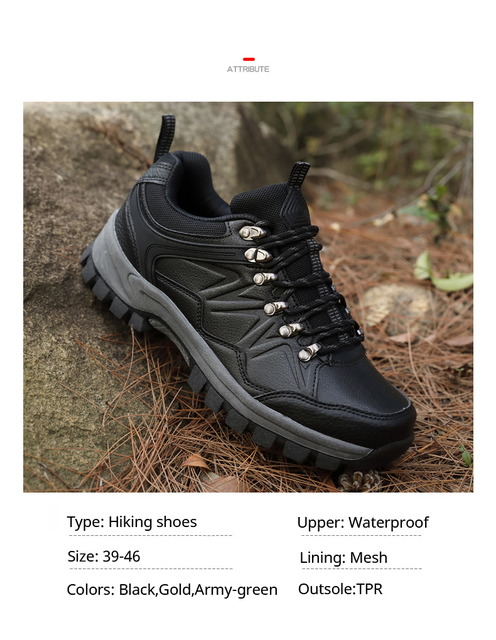 Lekkie wodoodporne buty górskie trekkingowe damsko-męskie z antypoślizgową podeszwą i plecakiem - Wianko - 3